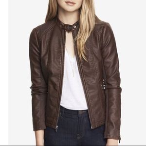 Express Brown leather jacket